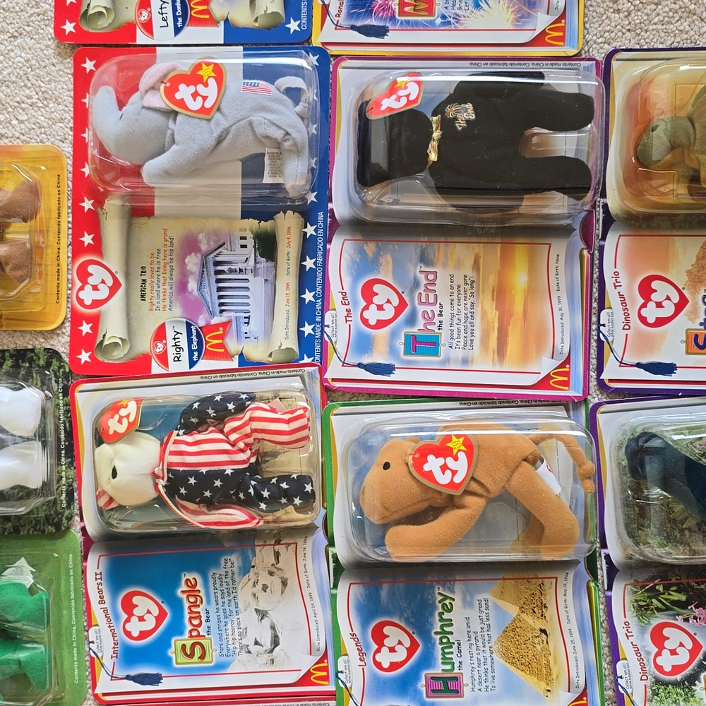17 McDonalds Happy Meal ❤TY Teenie Beanie Babies☆ International Bears & More - Picture 5 of 9